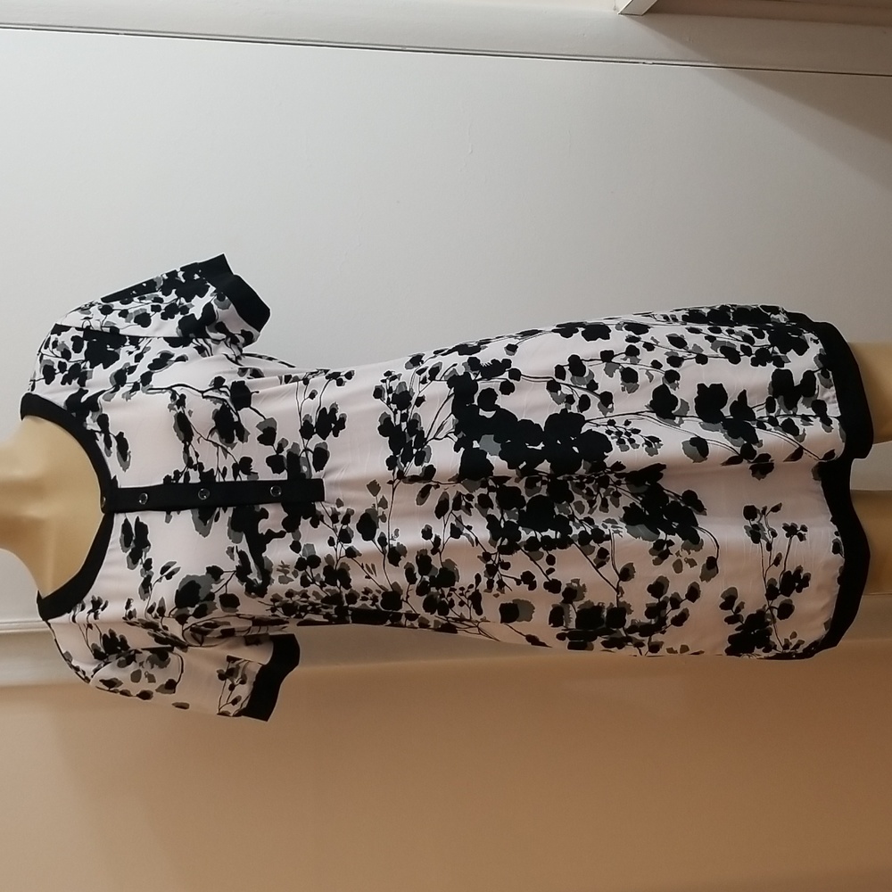 Baciano by Bacci Black & White Floral Dress